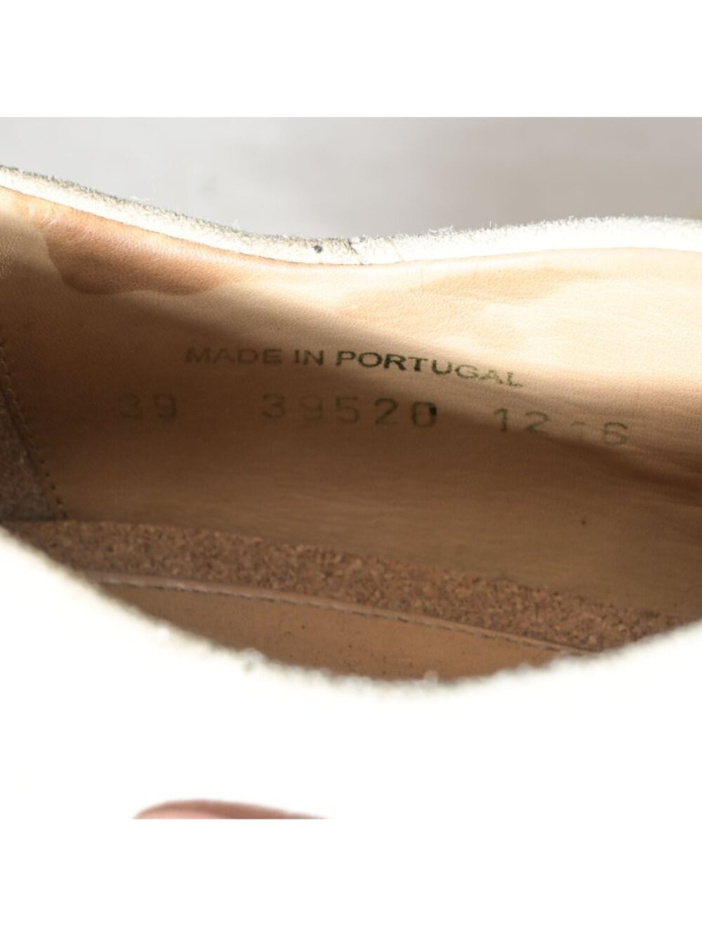 The Office of Angela Scott Mr. Smith Striped Suede Oxfords Womens 39 - Picture 8 of 8